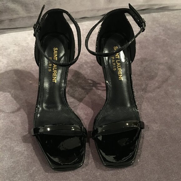 YSL Opyum Snake Heeled Sandals - Picture 2 of 6